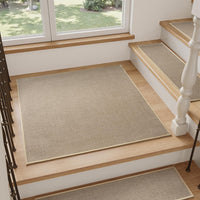 PADOOR Stair - Treads Non Slip 15PCS, Stair Treads for Wooden Steps Rubber Backing Indoor, Carpet Stair Treads Residue Free, Stair Runner Durable Stair - Carpet Treads for Kids and Dogs 8"x30" Beige - 7DAY'S