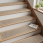 PADOOR Stair - Treads Non Slip 15PCS, Stair Treads for Wooden Steps Rubber Backing Indoor, Carpet Stair Treads Residue Free, Stair Runner Durable Stair - Carpet Treads for Kids and Dogs 8"x30" Beige - 7DAY'S