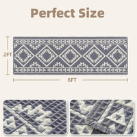 PADOOR - Waffle Bath Mat 24"x36" - Super Absorbent Bath Mats for Bathroom, Machine Washable Non Slip Bathroom Rug with Tassels, Soft Bathroom Mat for Laundry Room, Bedroom, Brown & Cream, 2'x 3' - 7DAY'S