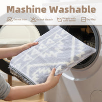 PADOOR - Waffle Bath Mat 24"x36" - Super Absorbent Bath Mats for Bathroom, Machine Washable Non Slip Bathroom Rug with Tassels, Soft Bathroom Mat for Laundry Room, Bedroom, Brown & Cream, 2'x 3' - 7DAY'S