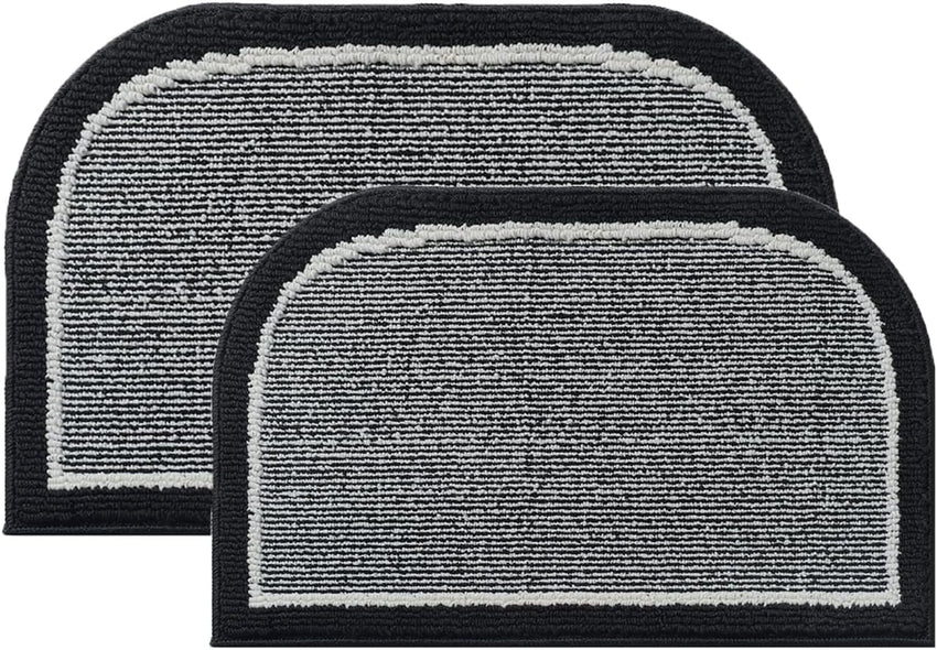 PADOOR Washable Kitchen Mats Set Black - 7DAY'S