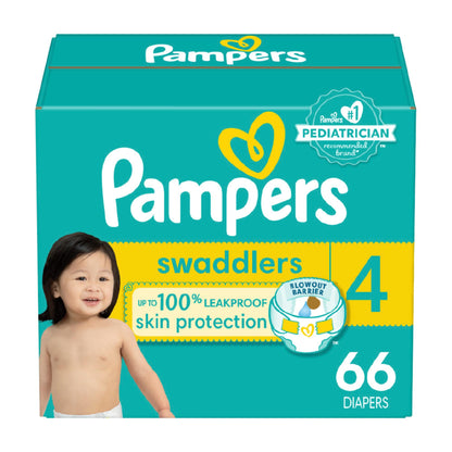 Pampers Baby Diapers - Swaddlers - Size 5, 132 Count, Ultra Absorbent Disposable Infant Diaper - 7DAY'S