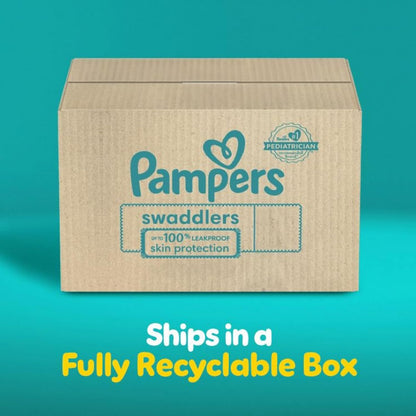 Pampers Baby Diapers - Swaddlers - Size 5, 132 Count, Ultra Absorbent Disposable Infant Diaper - 7DAY'S