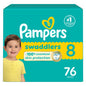 Pampers Baby Diapers - Swaddlers - Size 5, 132 Count, Ultra Absorbent Disposable Infant Diaper - 7DAY'S