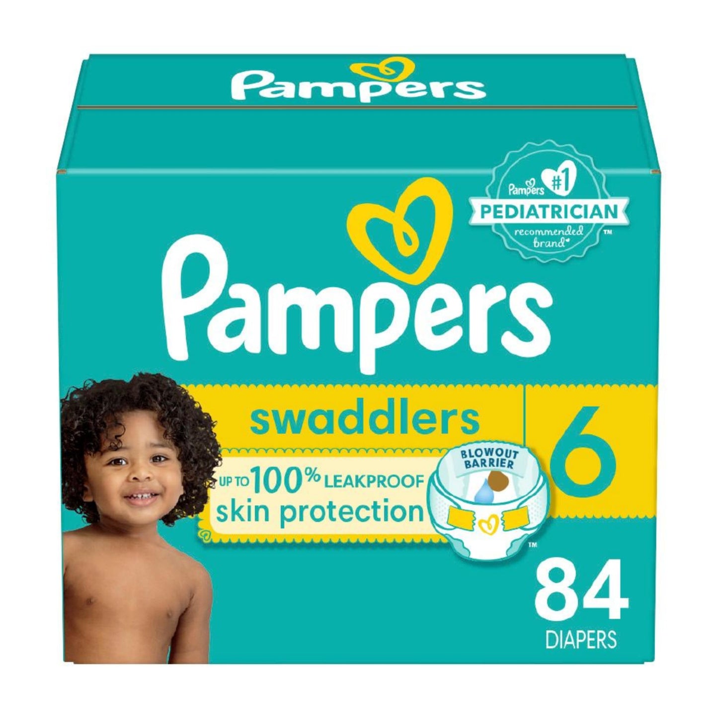 Pampers Baby Diapers - Swaddlers - Size 5, 132 Count, Ultra Absorbent Disposable Infant Diaper - 7DAY'S