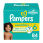 Pampers Baby Diapers - Swaddlers - Size 5, 132 Count, Ultra Absorbent Disposable Infant Diaper - 7DAY'S