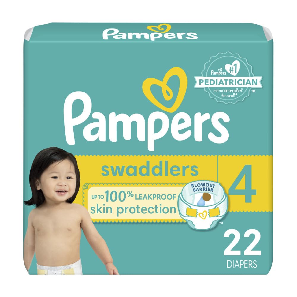 Pampers Baby Diapers - Swaddlers - Size 5, 132 Count, Ultra Absorbent Disposable Infant Diaper - 7DAY'S