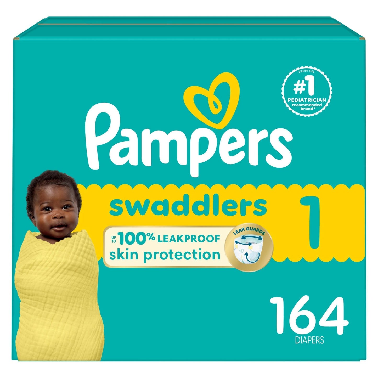 Pampers Baby Diapers - Swaddlers - Size 5, 132 Count, Ultra Absorbent Disposable Infant Diaper - 7DAY'S