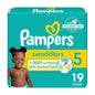 Pampers Baby Diapers - Swaddlers - Size 5, 132 Count, Ultra Absorbent Disposable Infant Diaper - 7DAY'S