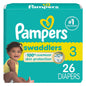 Pampers Baby Diapers - Swaddlers - Size 5, 132 Count, Ultra Absorbent Disposable Infant Diaper - 7DAY'S