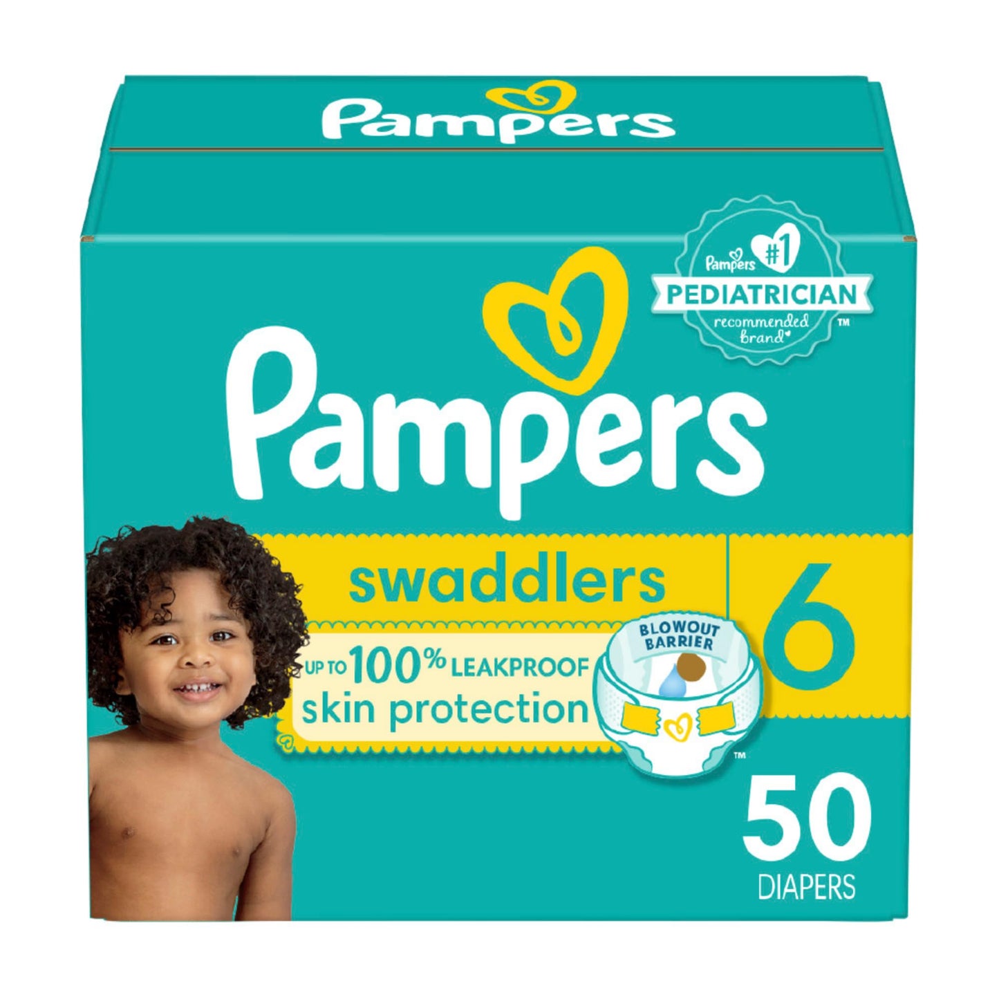 Pampers Baby Diapers - Swaddlers - Size 5, 132 Count, Ultra Absorbent Disposable Infant Diaper - 7DAY'S