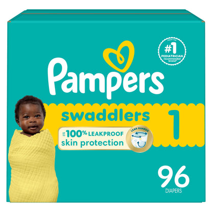 Pampers Baby Diapers - Swaddlers - Size 5, 132 Count, Ultra Absorbent Disposable Infant Diaper - 7DAY'S