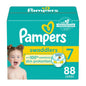 Pampers Baby Diapers - Swaddlers - Size 5, 132 Count, Ultra Absorbent Disposable Infant Diaper - 7DAY'S