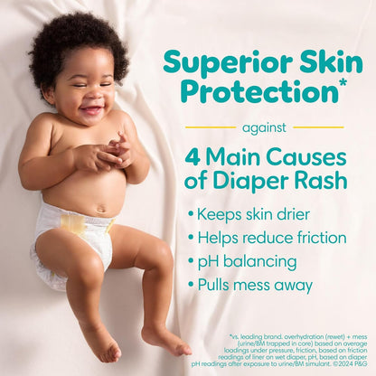 Pampers Baby Diapers - Swaddlers - Size 5, 132 Count, Ultra Absorbent Disposable Infant Diaper - 7DAY'S