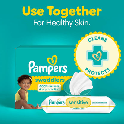Pampers Baby Diapers - Swaddlers - Size 5, 132 Count, Ultra Absorbent Disposable Infant Diaper - 7DAY'S