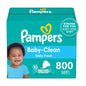 Pampers Baby Wipes, Complete Clean Baby Fresh Scented Wipe, Gently Cleans Head to Toe, 72 Total (1 Flip - Top Packs) - 7DAY'S