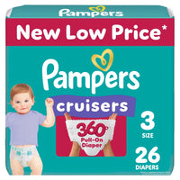 Pampers Diapers - Cruisers 360 - Size 5, 128 Count, Babyproof up to 100% Leakproof Pull - On Diaper - 7DAY'S