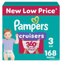 Pampers Diapers - Cruisers 360 - Size 5, 128 Count, Babyproof up to 100% Leakproof Pull - On Diaper - 7DAY'S