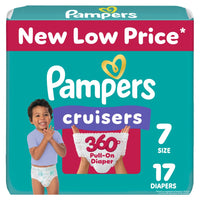 Pampers Diapers - Cruisers 360 - Size 5, 128 Count, Babyproof up to 100% Leakproof Pull - On Diaper - 7DAY'S