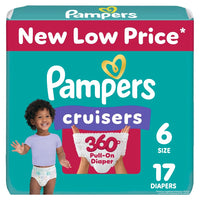 Pampers Diapers - Cruisers 360 - Size 5, 128 Count, Babyproof up to 100% Leakproof Pull - On Diaper - 7DAY'S