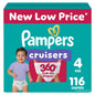 Pampers Diapers - Cruisers 360 - Size 5, 128 Count, Babyproof up to 100% Leakproof Pull - On Diaper - 7DAY'S