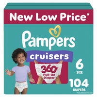 Pampers Diapers - Cruisers 360 - Size 5, 128 Count, Babyproof up to 100% Leakproof Pull - On Diaper - 7DAY'S