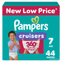 Pampers Diapers - Cruisers 360 - Size 5, 128 Count, Babyproof up to 100% Leakproof Pull - On Diaper - 7DAY'S