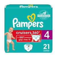 Pampers Diapers - Cruisers 360 - Size 5, 128 Count, Babyproof up to 100% Leakproof Pull - On Diaper - 7DAY'S
