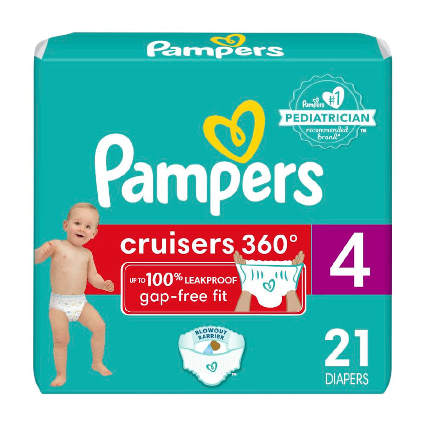 Pampers Diapers - Cruisers 360 - Size 5, 128 Count, Babyproof up to 100% Leakproof Pull - On Diaper - 7DAY'S
