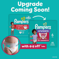 Pampers Diapers - Cruisers 360 - Size 5, 128 Count, Babyproof up to 100% Leakproof Pull - On Diaper - 7DAY'S