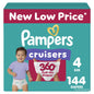 Pampers Diapers - Cruisers 360 - Size 5, 128 Count, Babyproof up to 100% Leakproof Pull - On Diaper - 7DAY'S