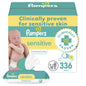 Pampers Sensitive Baby Wipes, Water Based, Hypoallergenic and Unscented, 8 Flip - Top Packs, 4 Refill Packs (1008 Wipes Total) - 7DAY'S
