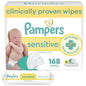 Pampers Sensitive Baby Wipes, Water Based, Hypoallergenic and Unscented, 8 Flip - Top Packs, 4 Refill Packs (1008 Wipes Total) - 7DAY'S