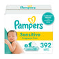 Pampers Sensitive Baby Wipes, Water Based, Hypoallergenic and Unscented, 8 Flip - Top Packs, 4 Refill Packs (1008 Wipes Total) - 7DAY'S