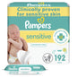Pampers Sensitive Baby Wipes, Water Based, Hypoallergenic and Unscented, 8 Flip - Top Packs, 4 Refill Packs (1008 Wipes Total) - 7DAY'S