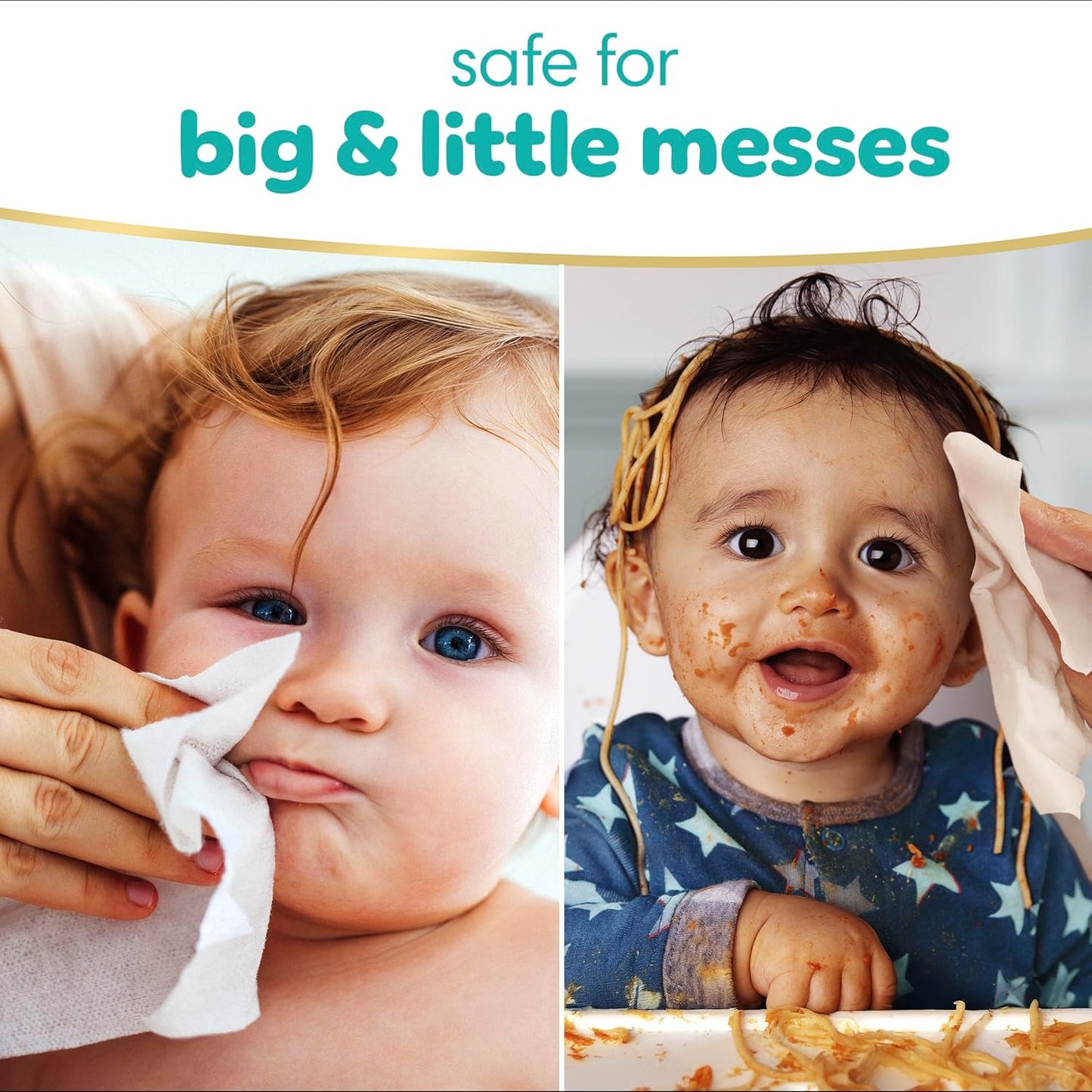 Pampers Sensitive Baby Wipes, Water Based, Hypoallergenic and Unscented, 8 Flip - Top Packs, 4 Refill Packs (1008 Wipes Total) - 7DAY'S