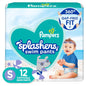 Pampers Swim Diapers - Splashers - Size 4, 18 Count, Gap - Free Disposable Baby Swimming Pants - 7DAY'S