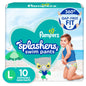 Pampers Swim Diapers - Splashers - Size 4, 18 Count, Gap - Free Disposable Baby Swimming Pants - 7DAY'S