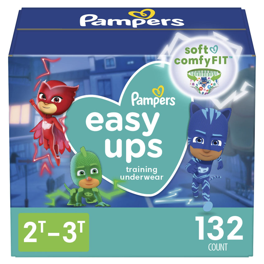 Pampers Training Pants - Easy Ups Boys & Girls Bluey - Size 3T - 4T, 124 Count, Children's Potty Underwear (Packaging May Vary) - 7DAY'S