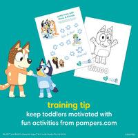 Pampers Training Pants - Easy Ups Boys & Girls Bluey - Size 3T - 4T, 124 Count, Children's Potty Underwear (Packaging May Vary) - 7DAY'S