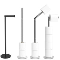 Paper Towel Holders for Floor Stainless Steel Toilet Paper Towel Rolls Storage Stands - 7DAY'S