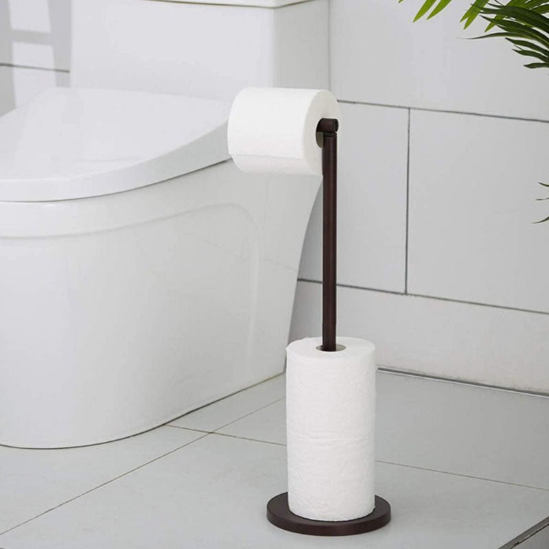 Paper Towel Holders for Floor Stainless Steel Toilet Paper Towel Rolls Storage Stands - 7DAY'S