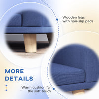 PawHut Dog Sofa Couch Bed with Washable Cushion for Large Dogs, Cats, Blue - 7DAY'S