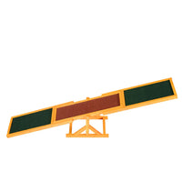 PawHut Wooden Dog Agility Seesaw, Training and Exercise Equipment, Weather Resistant, 71" L, Natural - 7DAY'S