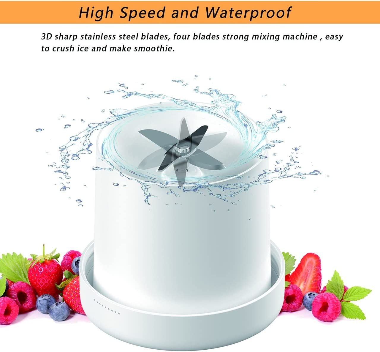 Personal Size Blender; Portable Blender; Battery Powered USB Blender - 7DAY'S