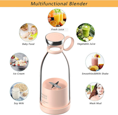Personal Size Blender; Portable Blender; Battery Powered USB Blender - 7DAY'S