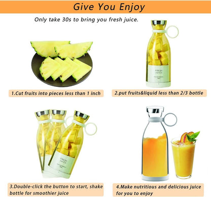 Personal Size Blender; Portable Blender; Battery Powered USB Blender - 7DAY'S