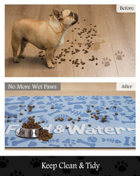 Pet Feeding Mat - Absorbent Dog Mat for Food and Water Bowl - No Stains Quick Dry Dog Water Dispenser Mat - Dog Accessories Pet Supplies - Dog Water Bowl for Messy Drinkers - 7DAY'S