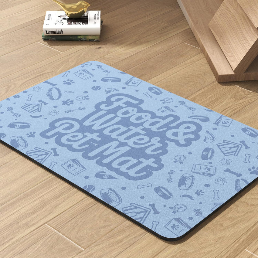 Pet Feeding Mat - Absorbent Dog Mat for Food and Water Bowl - No Stains Quick Dry Dog Water Dispenser Mat - Dog Accessories Pet Supplies - Dog Water Bowl for Messy Drinkers - 7DAY'S