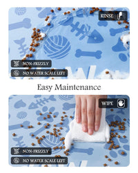 Pet Feeding Mat - Absorbent Dog Mat for Food and Water Bowl - No Stains Quick Dry Dog Water Dispenser Mat - Dog Accessories Pet Supplies - Dog Water Bowl for Messy Drinkers - 7DAY'S